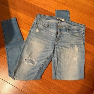 Hollister Distressed Blue Jeans